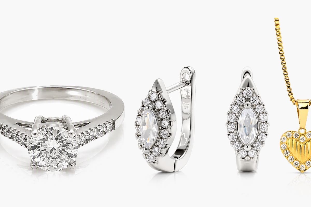 Dainty Teardrop Halo Huggie Earrings