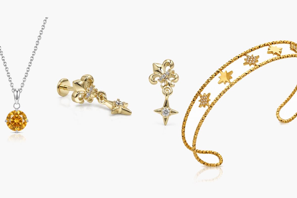 Dainty Star Charm Open Bangle