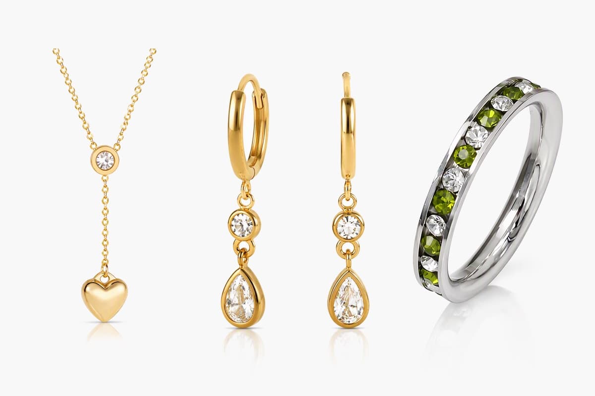 Teardrop Charm Drop Earrings