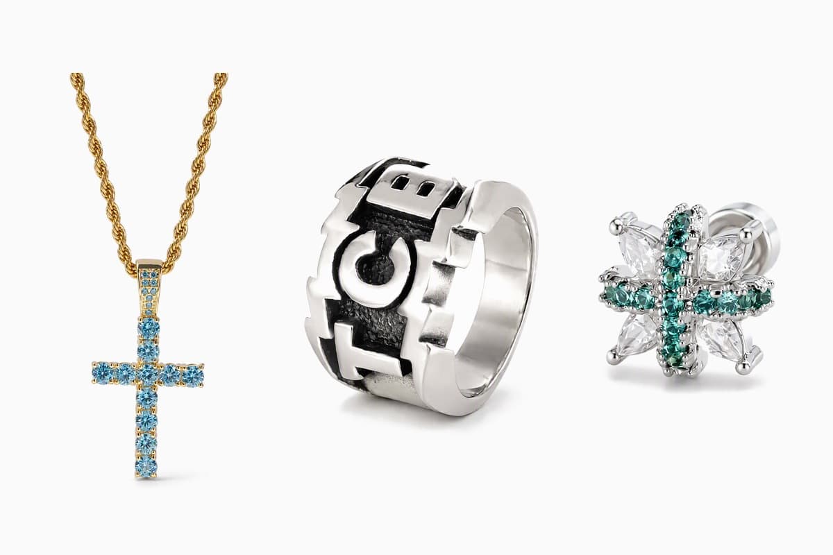 Dainty Cross Stud Earrings