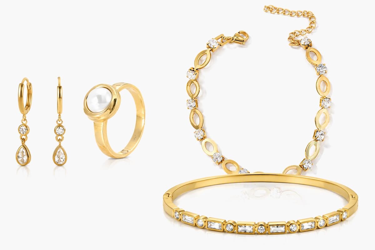 Teardrop Charm Drop Earrings