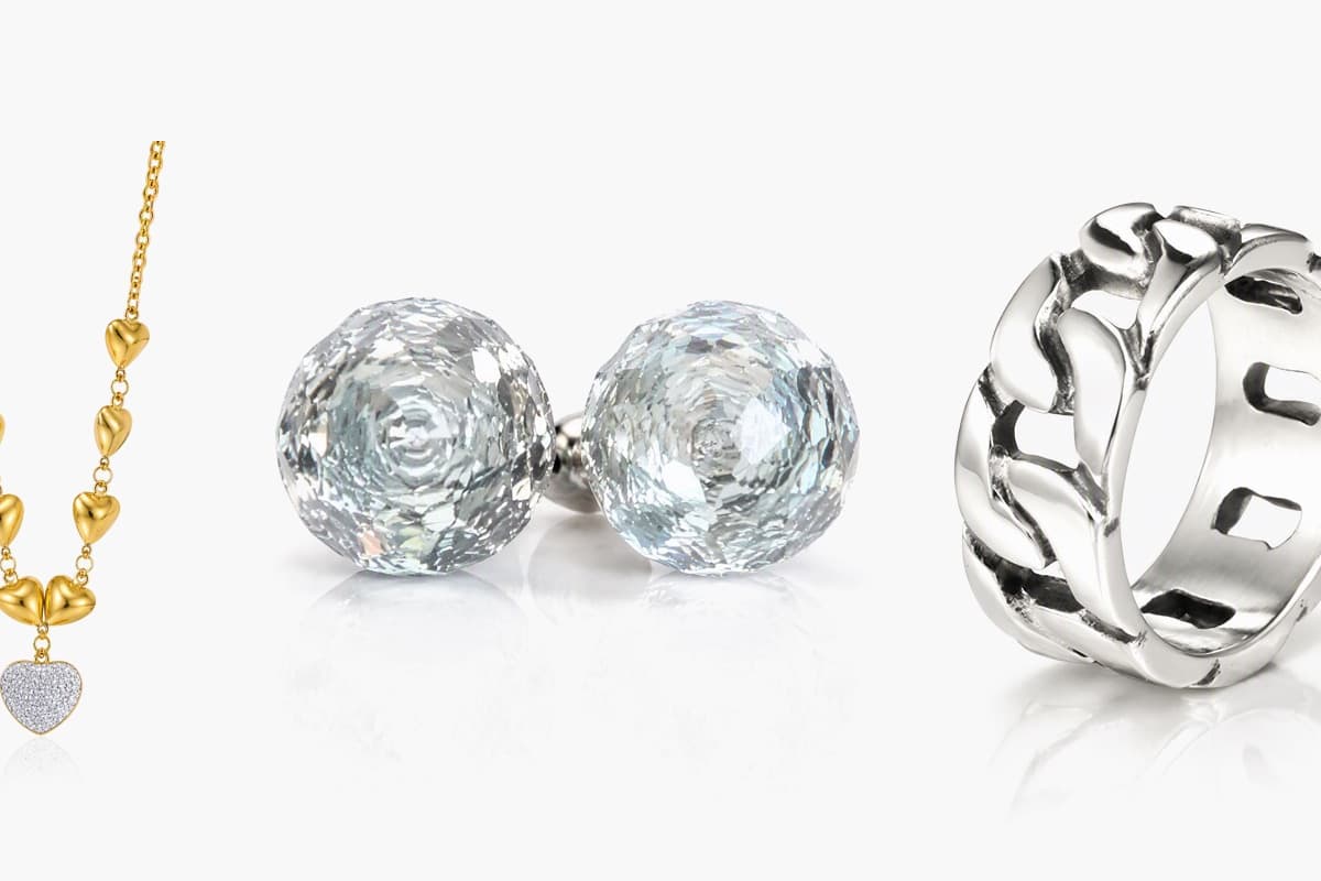 Iridescent Round Bead Stud Earrings