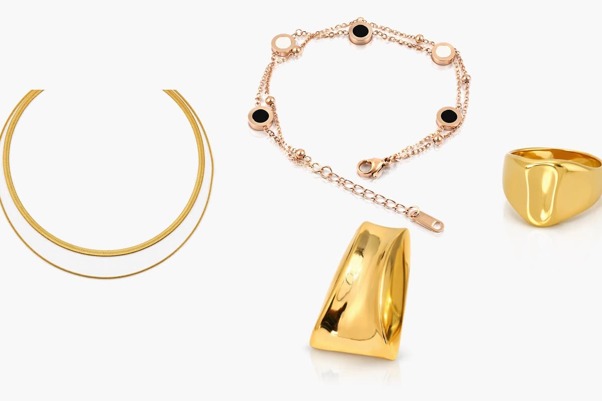 Chunky Curved Trapezoid Stud Earrings