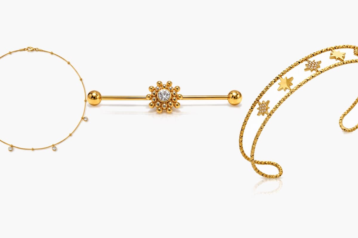 Dainty Star Charm Open Bangle