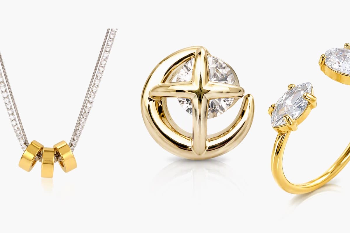 Minimalist Cross Circle Stud Earrings