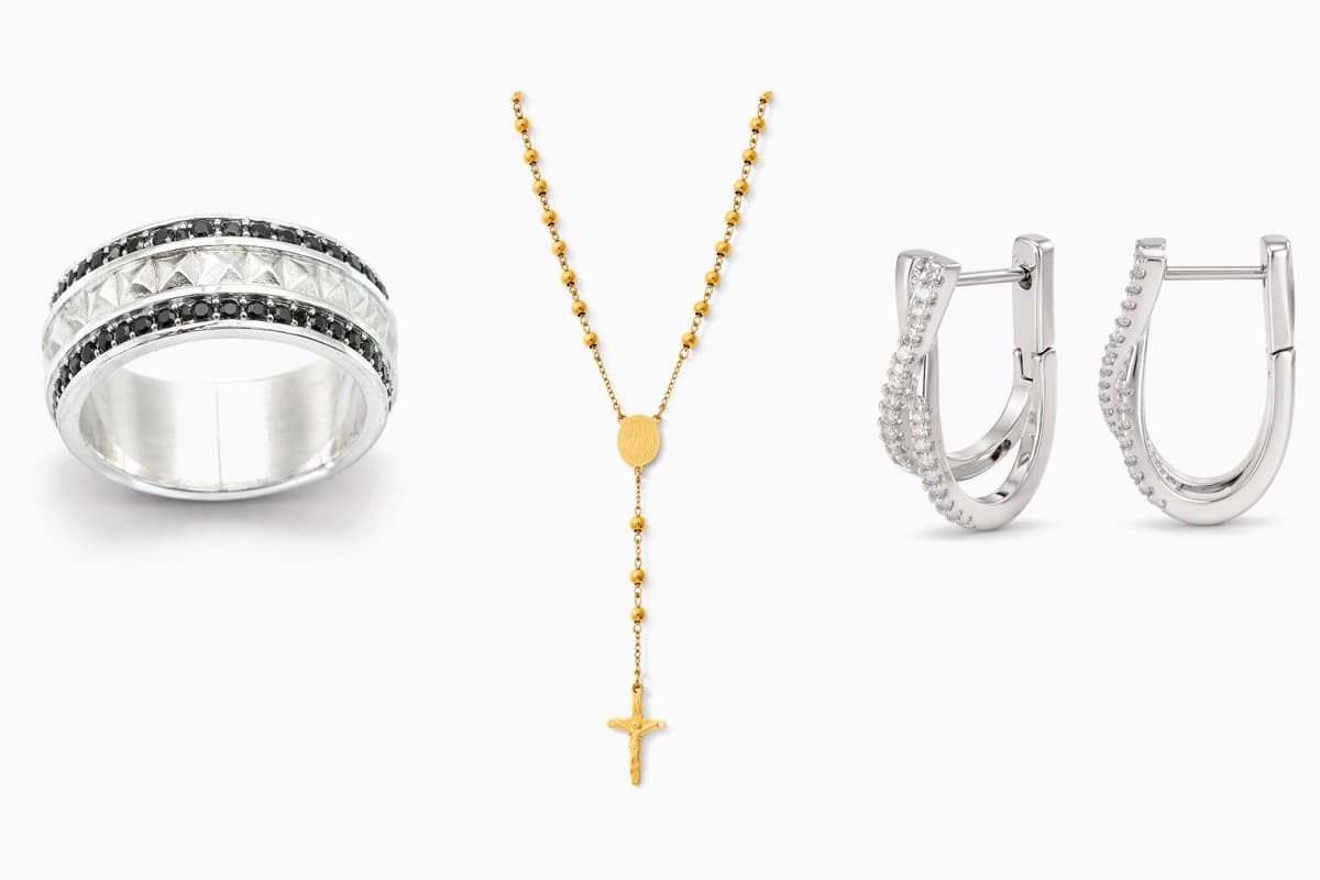 Dainty Crucifix Rosary Necklace