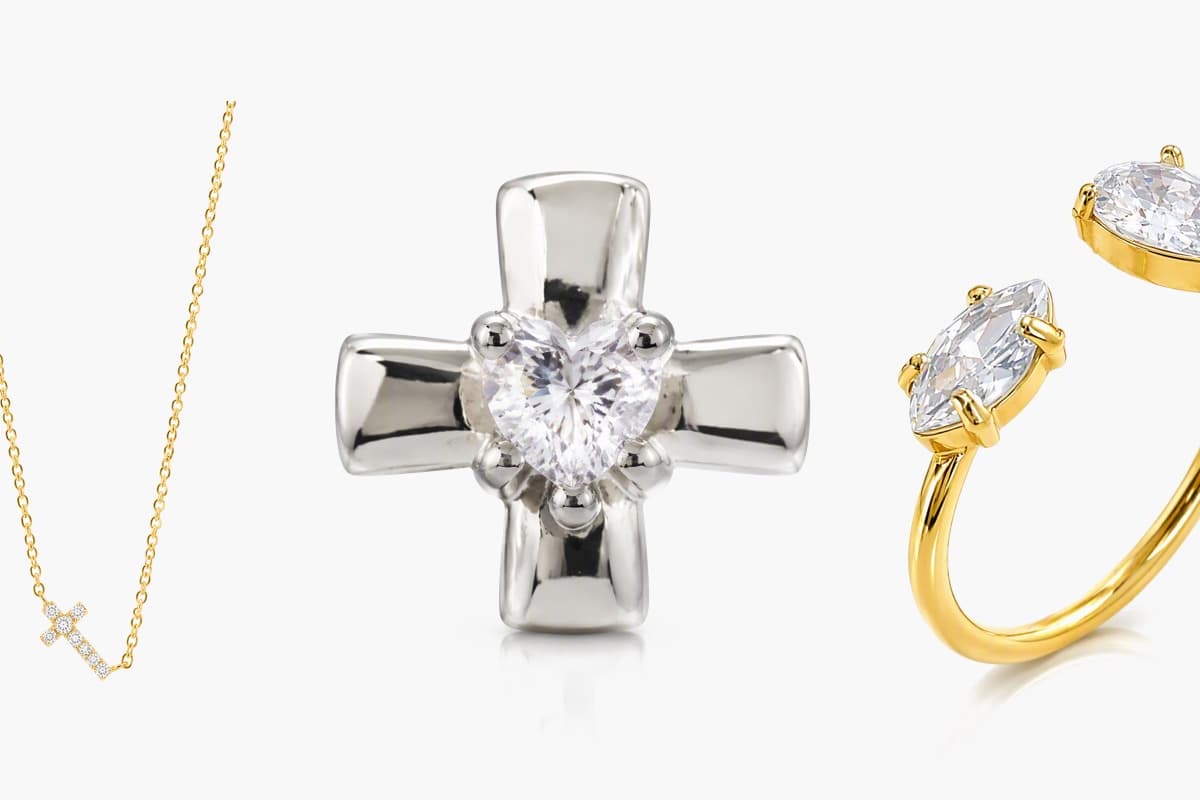 Dainty Cross Stud Earrings