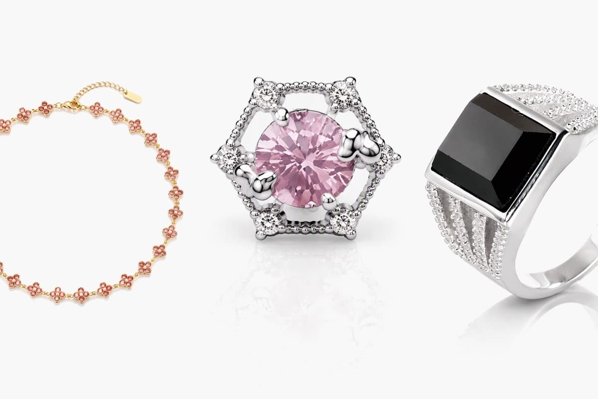 Dainty Hexagonal Halo Stud Earrings