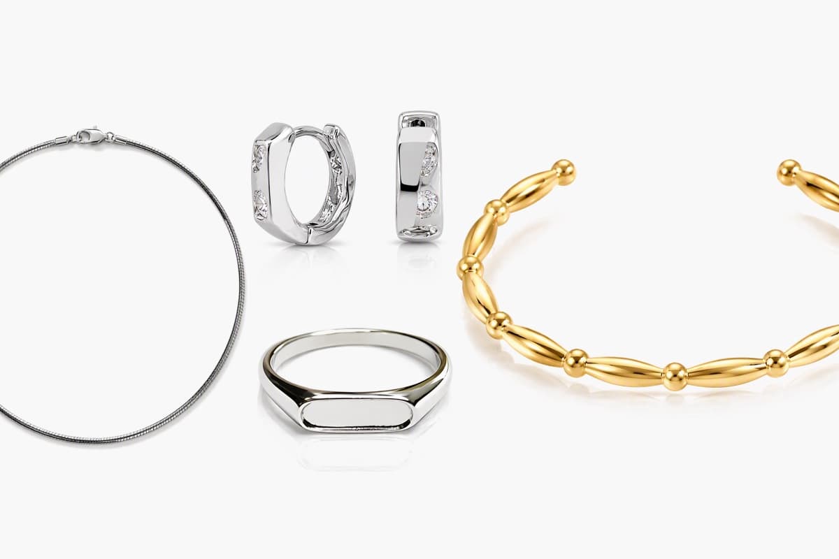 Paved Hoop Earrings