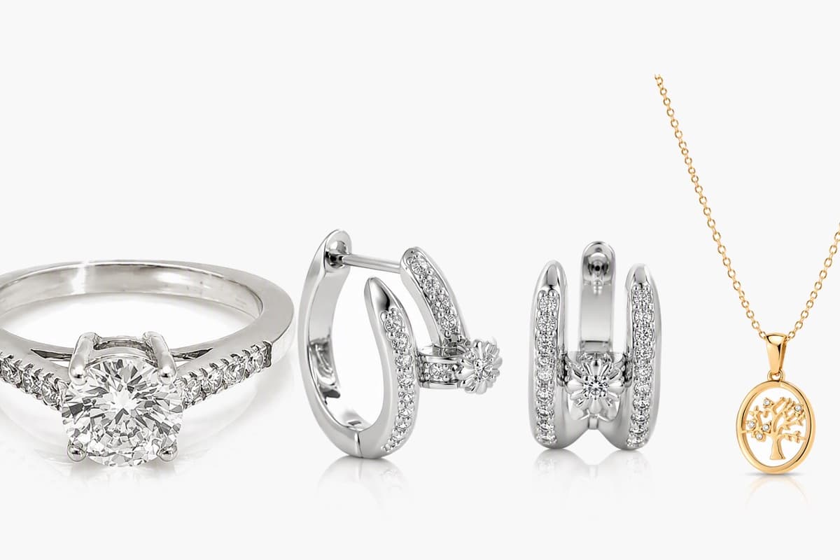 Dainty Flower Leaf Huggie Earrings