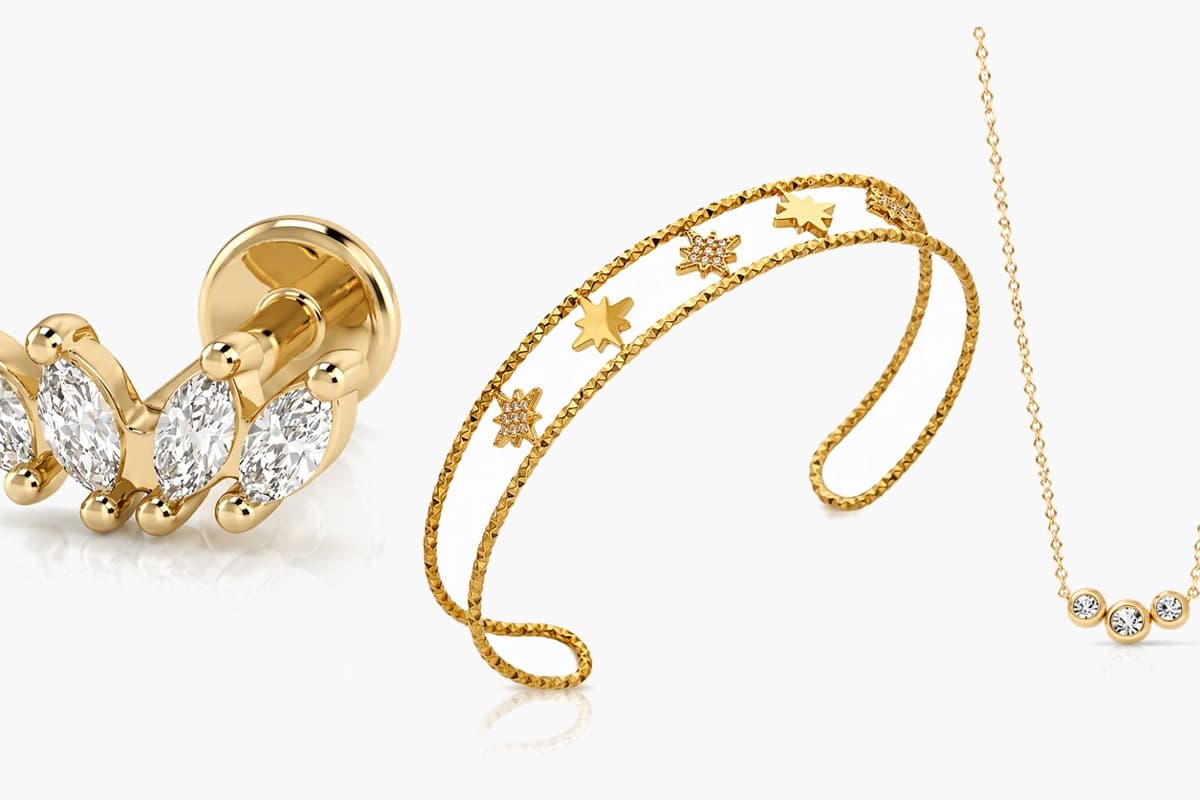 Dainty Leaf Branch Stud Earrings