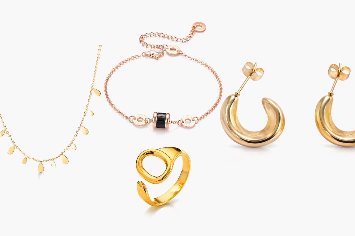 Chunky Crescent Moon Hoop Earrings
