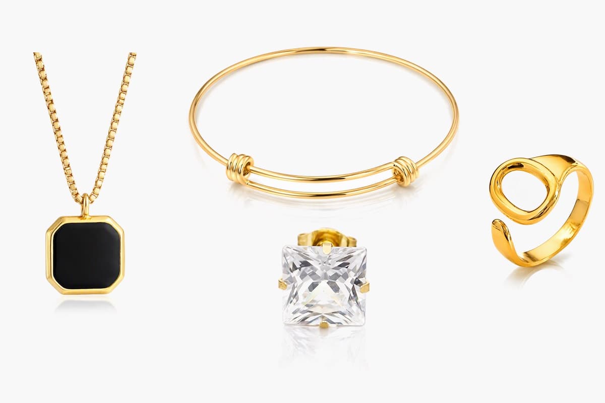 Square Stud Earrings
