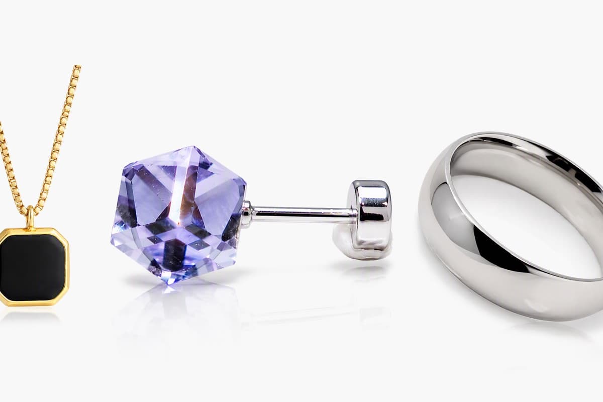Minimalist Square Gem Stud Earrings