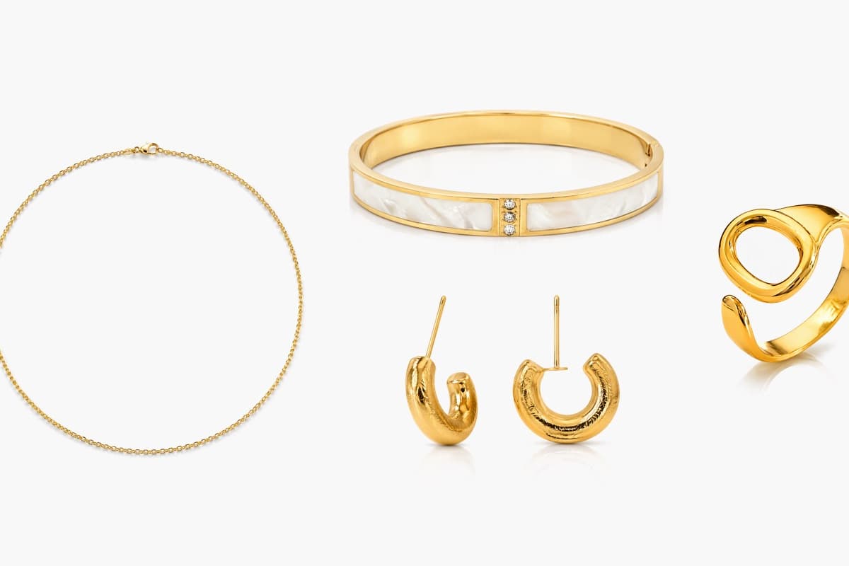 Textured Crescent Huggie Earrings