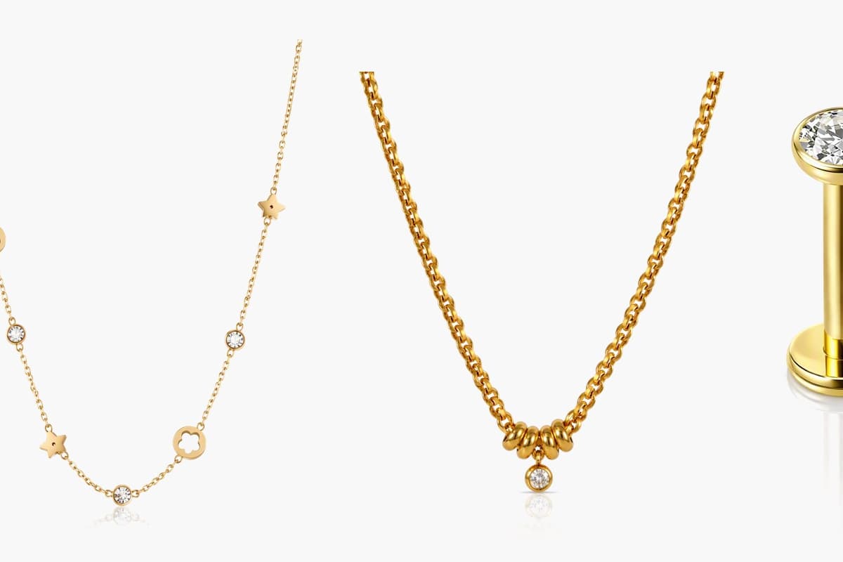 Dainty Beaded Charm Necklace