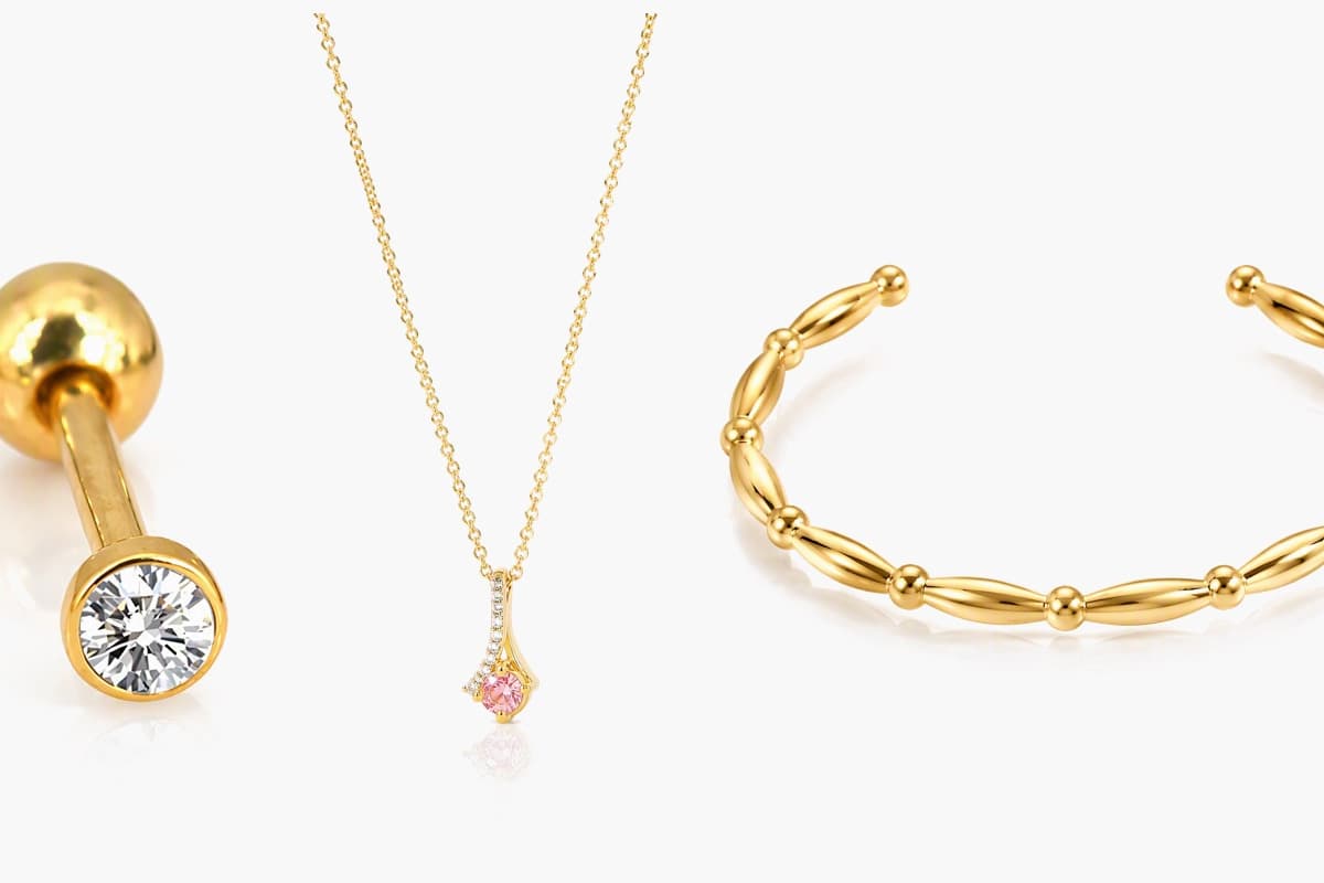 Dainty Stone Charm Necklace