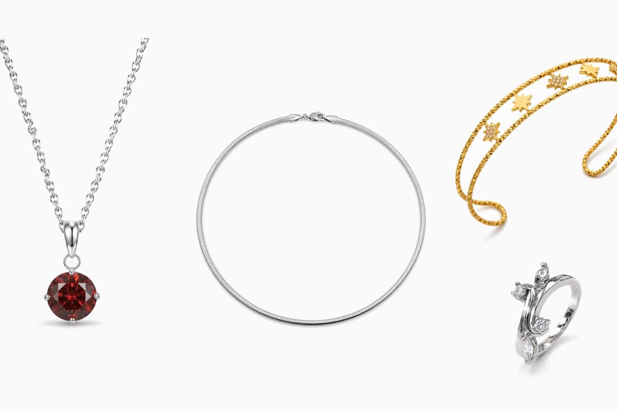 Minimalist Round Stone Pendant Necklace