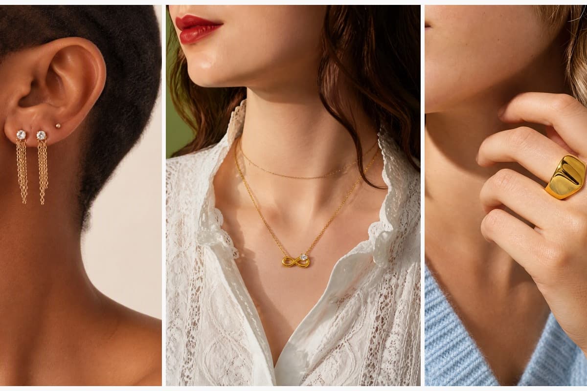 Dainty Chain Drop Earrings