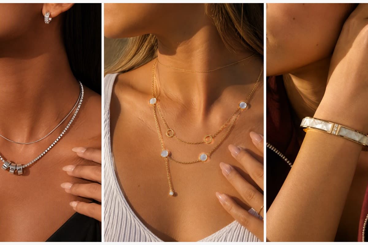 Dainty Double Layer Disc Necklace