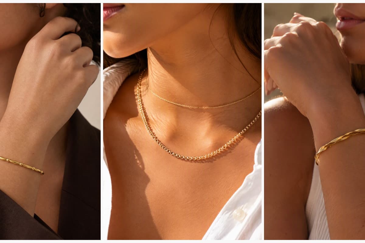 Dainty Beaded Link Open Cuff Bracelet