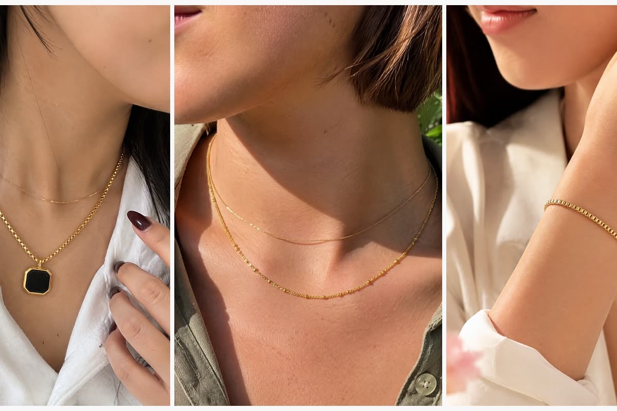 Minimalist Octagonal Pendant Necklace