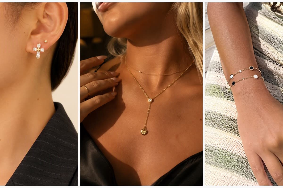 Dainty Cross Stud Earrings