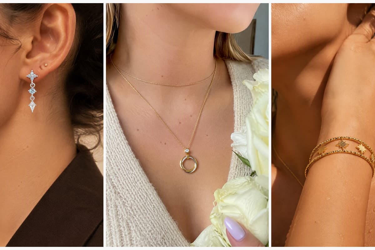 Dainty Flower Drop Earrings