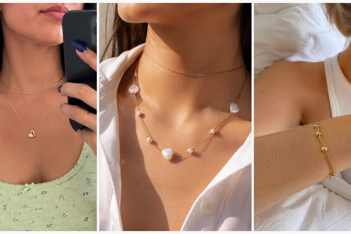 Dainty Open Heart Pendant Necklace
