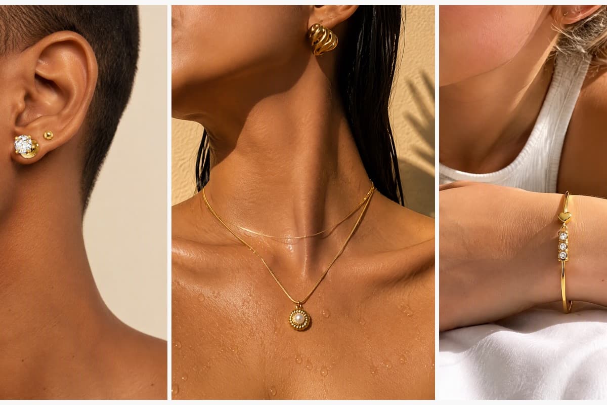 Dainty Single Stone Stud Earrings