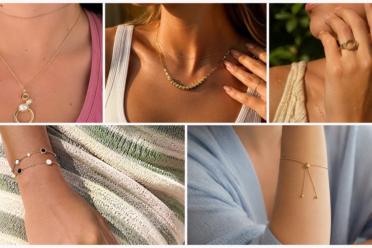 Minimalist Circle Drop Necklace