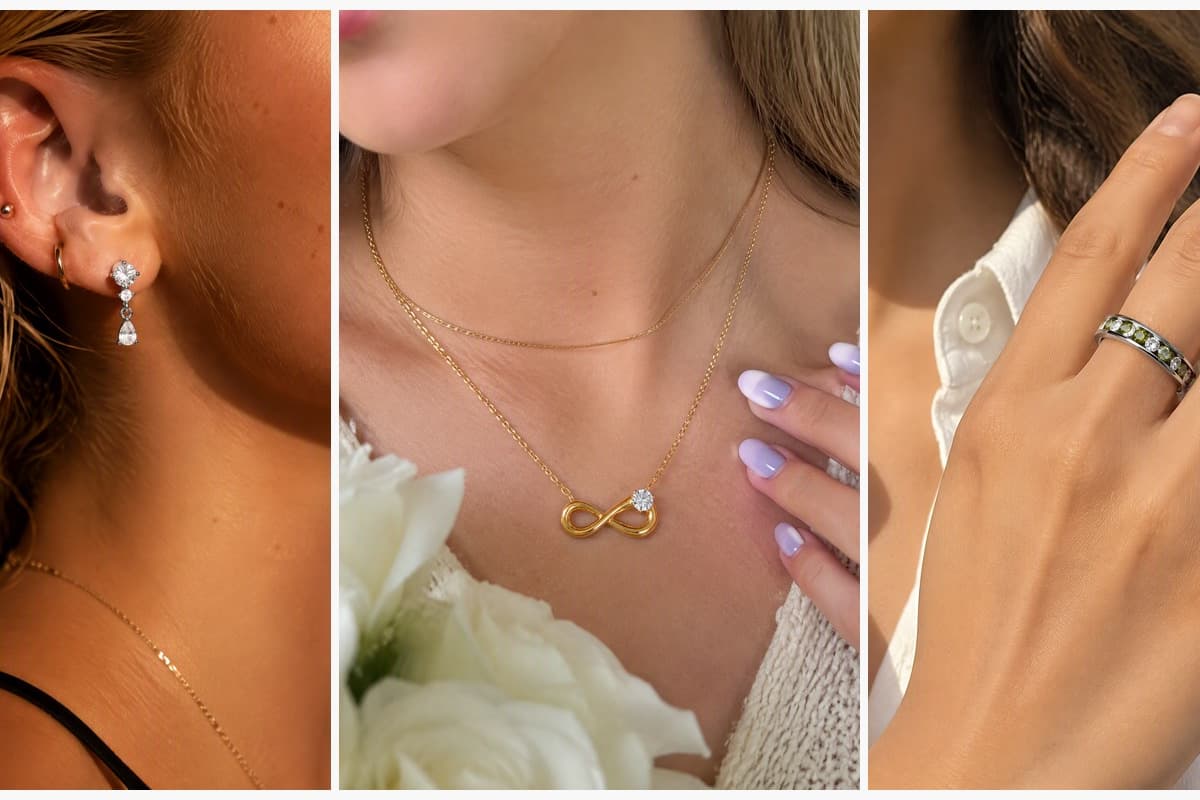 Dainty Teardrop Dangle Stud Earrings