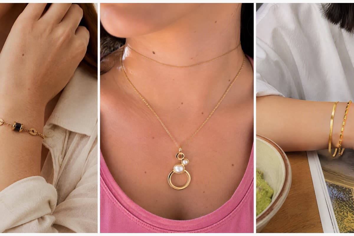 Dainty Circle Disc Charm Bracelet