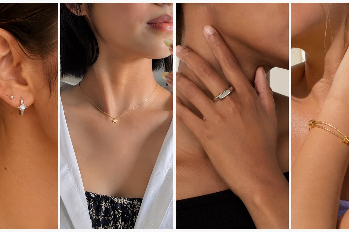 Dainty Star Stone Hoop Earrings