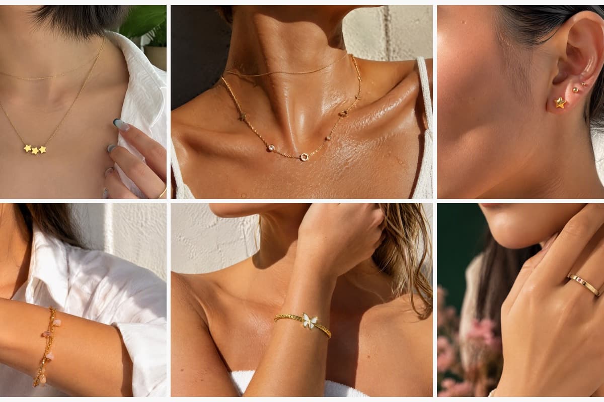 Dainty Three Star Charms Necklace