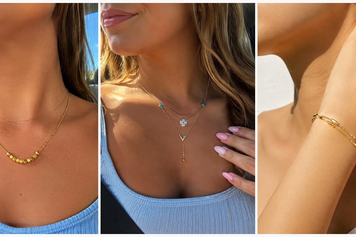 Dainty Beaded Snake Chain Necklace