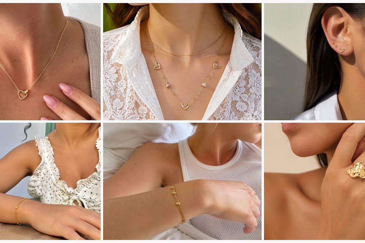 Dainty Open Heart Pendant Necklace