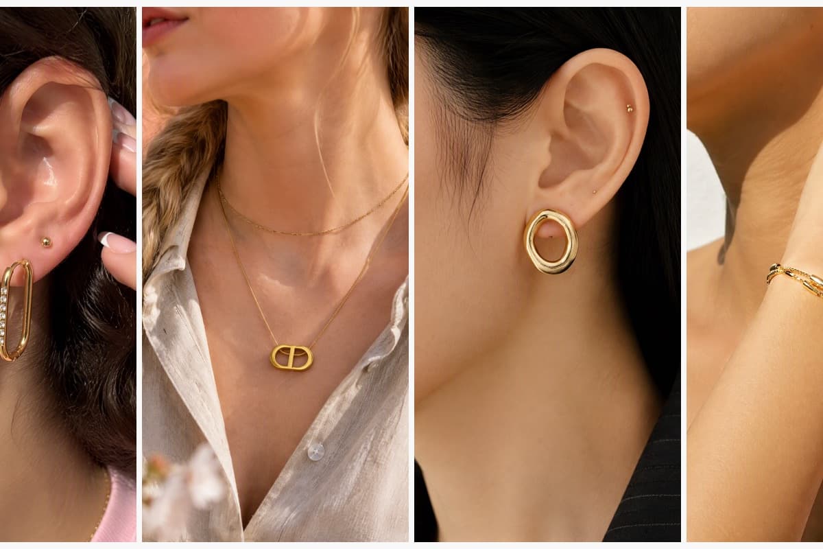 Oval Huggie Earrings
