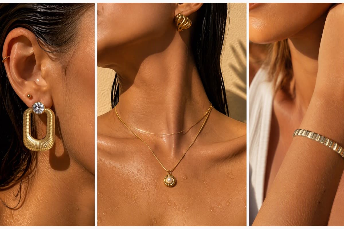 Trendy Ribbed Oval Drop Earrings