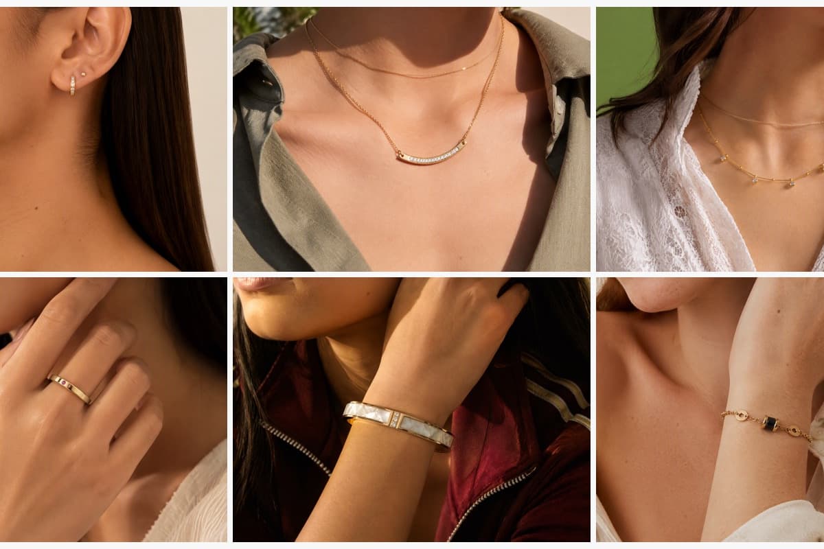 Dainty Paved Open Hoop Earrings