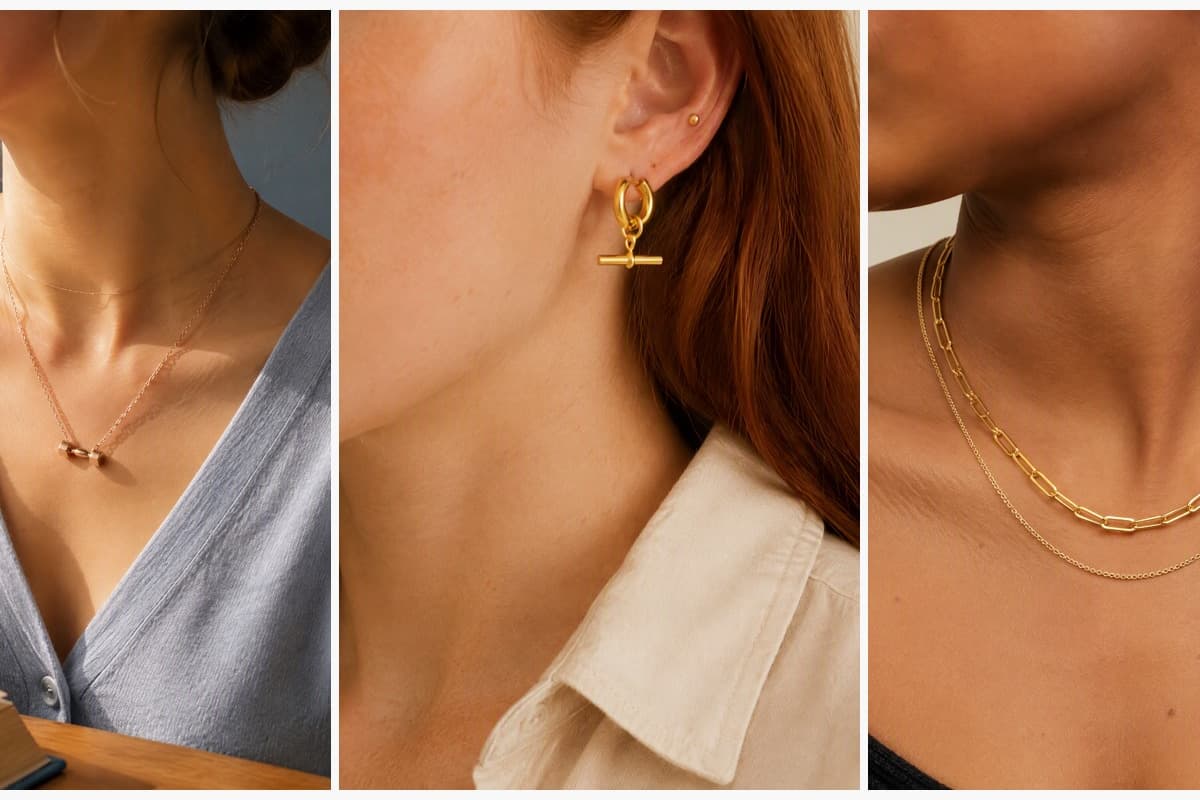 Minimalist Double Cube Pendant Necklace