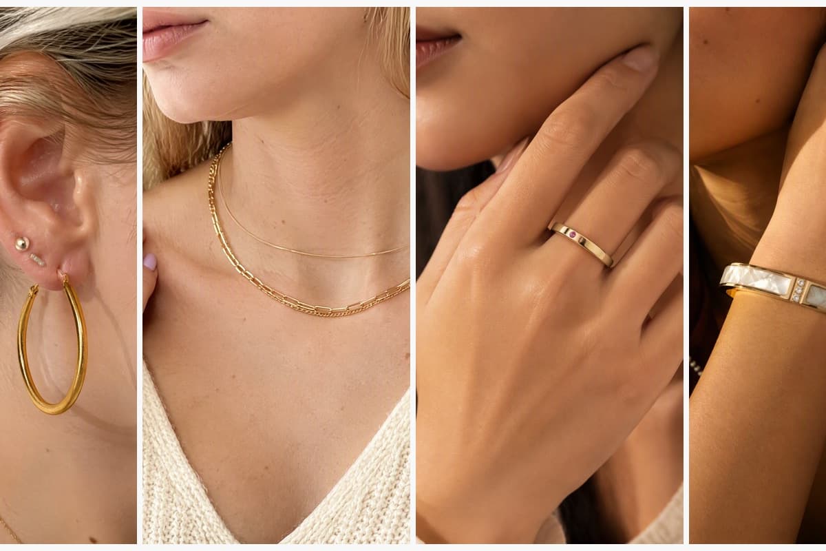 Textured Teardrop Hoop Earrings