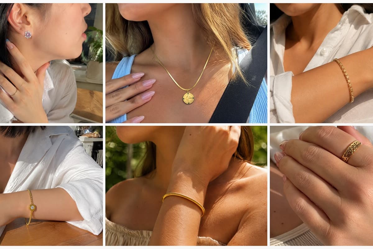 Dainty Star Halo Stud Earrings