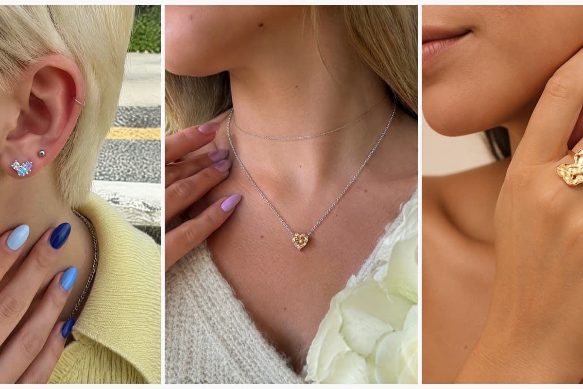 Dainty Heart Stud Earrings