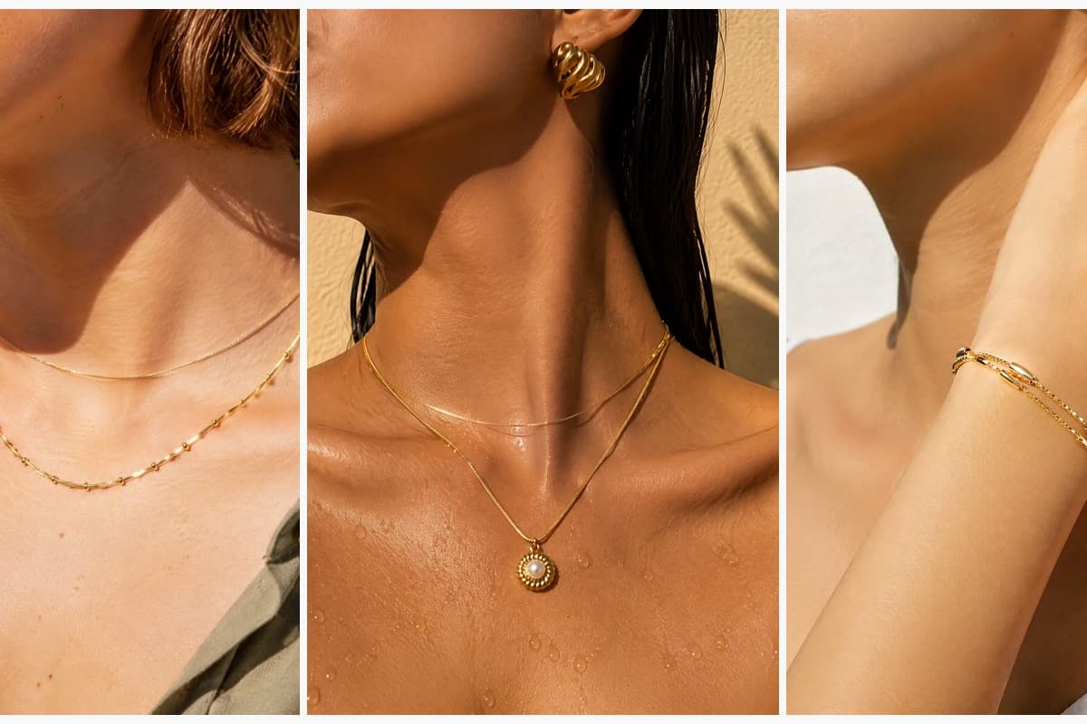 Dainty Beaded Snake Chain Necklace