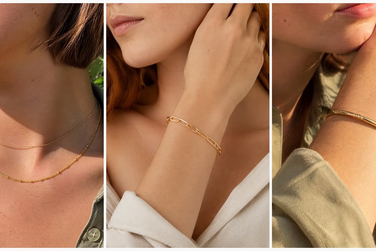 Dainty Snake And Bead Chain Necklace
