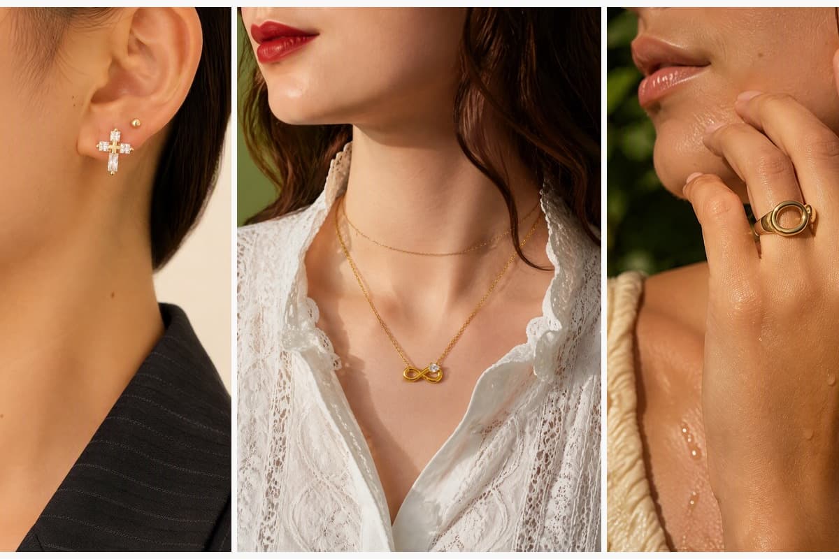 Dainty Cross Stud Earrings