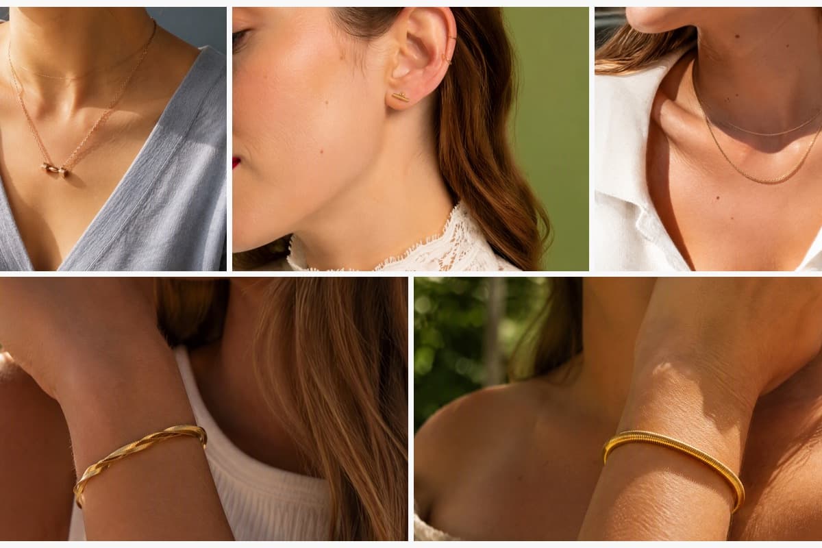 Minimalist Double Cube Pendant Necklace