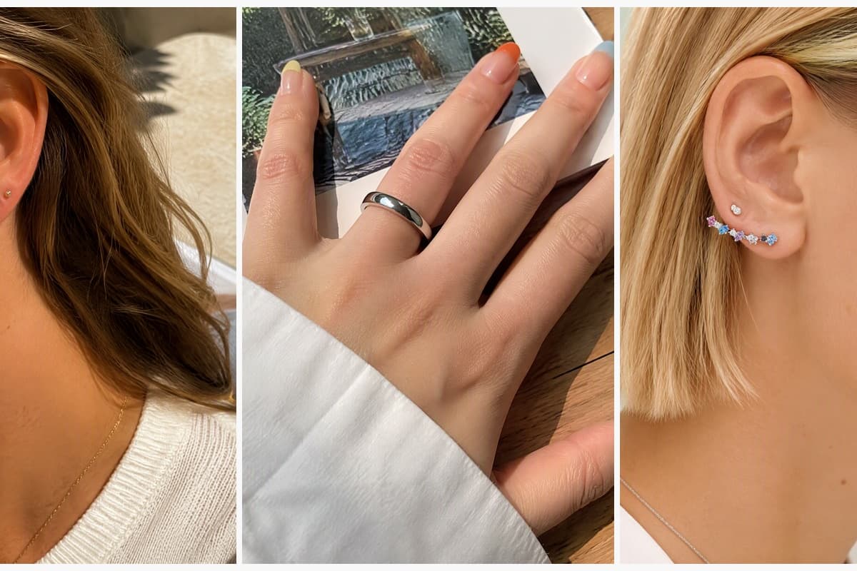 Cross Huggie Earrings