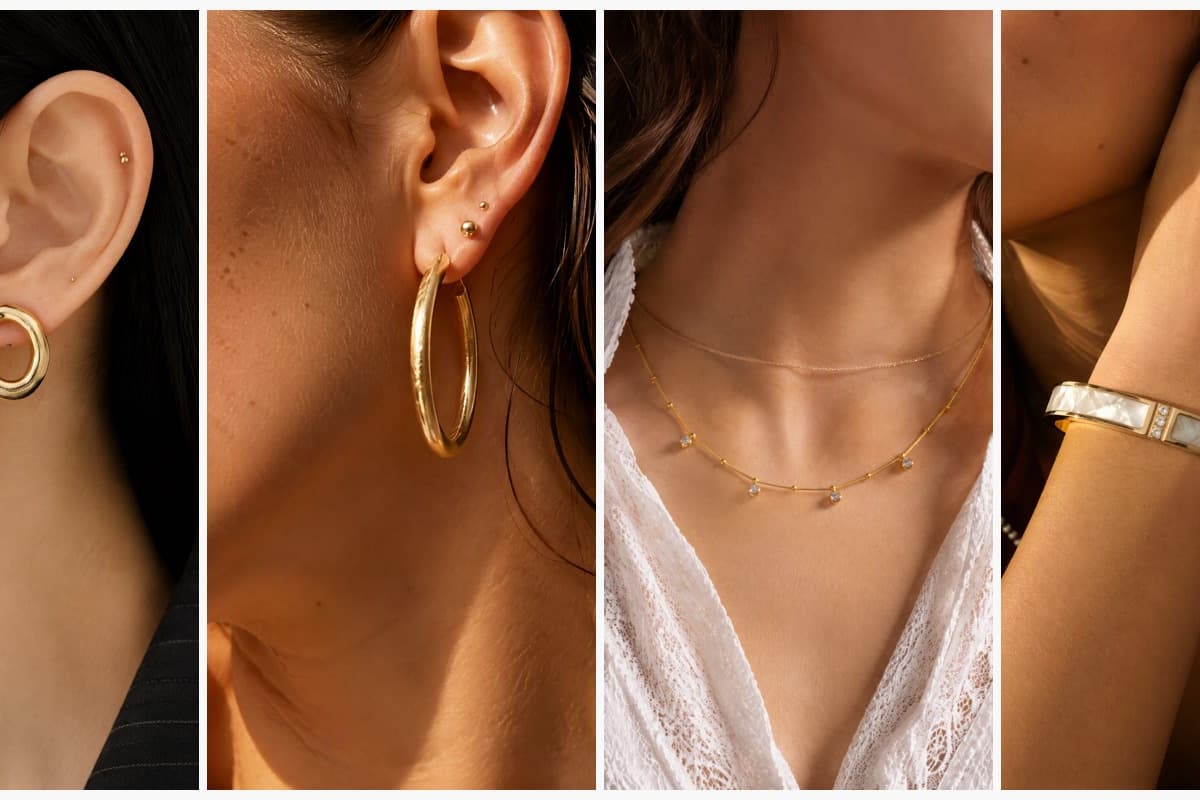 Chunky Organic Oval Hoop Earrings
